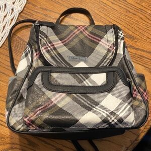 Chic Plaid Women's Backpack
